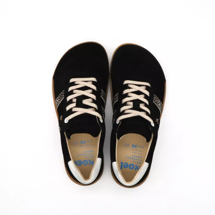 KOEL Sneaker ILA SUEDE Black Leopardo