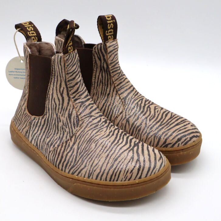 bisgaard barefoot chelsea ENE LAMB zebra glitter 33