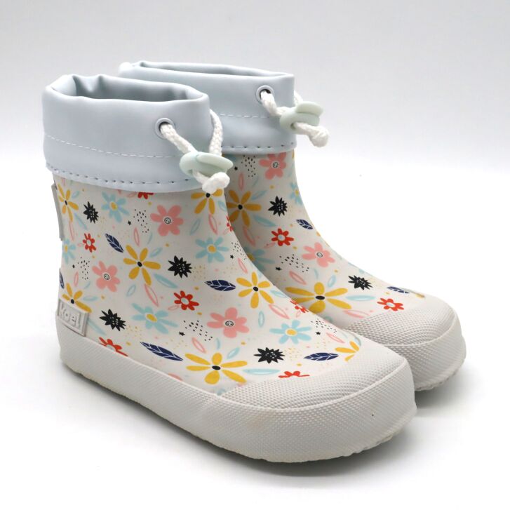 KOEL Gummistiefel MINI WELLIE Flowers White