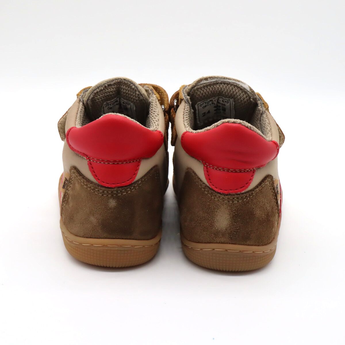 KOEL Barefoot Kinderschuhe Dari - Cotton Olive - Klettverschluss Sneakers