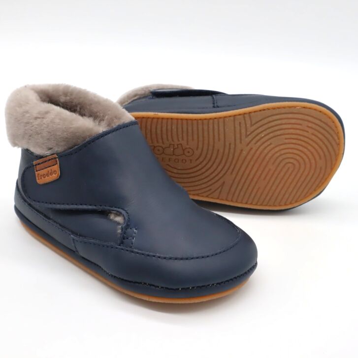 Froddo Barefoot Furry Walkers Dark Blue