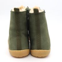 SNIPE Barfußschuh Winter-Boot Damen Kaki 40