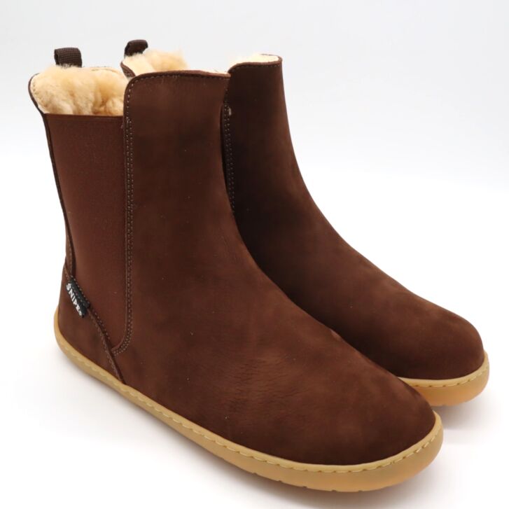 SNIPE Barfuß Boot Winter-Chelsea Damen Marron