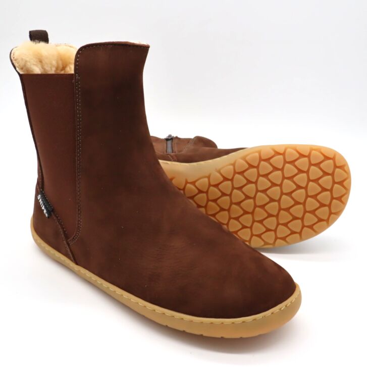 SNIPE Barfuß Boot Winter-Chelsea Damen Marron