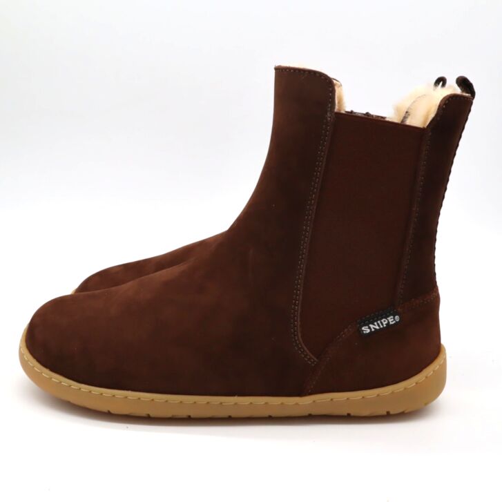 SNIPE Barfuß Boot Winter-Chelsea Damen Marron