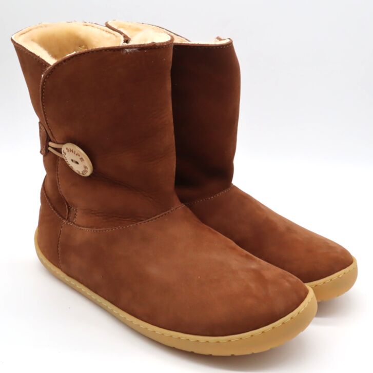 SNIPE Barfuß Winterboot Knopf Damen Cuero 40