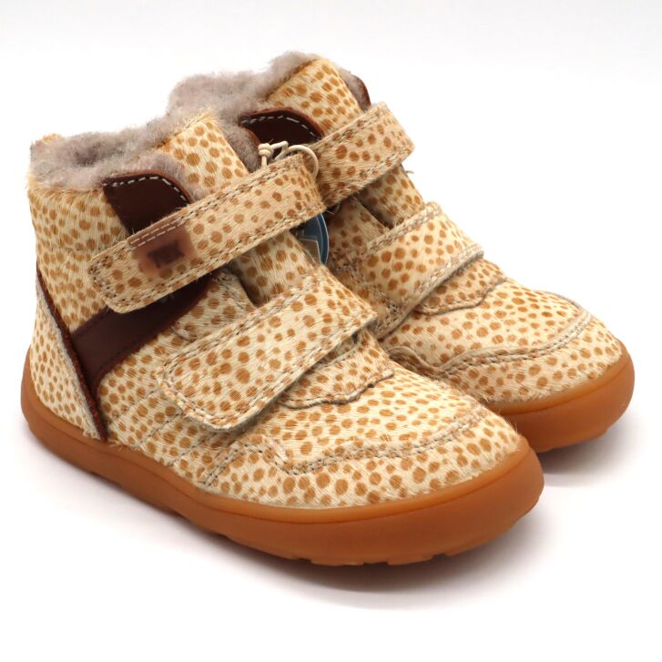 bisgaard barefoot boot BECKY TEX brown dots