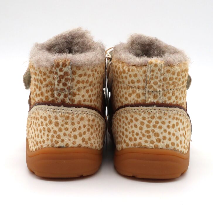 bisgaard barefoot boot BECKY TEX brown dots