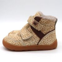 bisgaard barefoot boot BECKY TEX brown dots