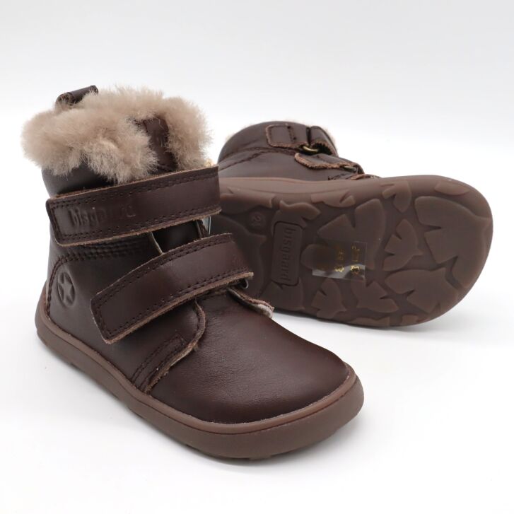 bisgaard barefoot boot EMIL LAMB dark brown