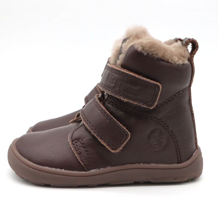 bisgaard barefoot boot EMIL LAMB dark brown