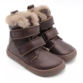 bisgaard barefoot boot EMIL LAMB dark brown