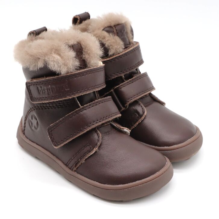 bisgaard barefoot boot EMIL LAMB dark brown 26
