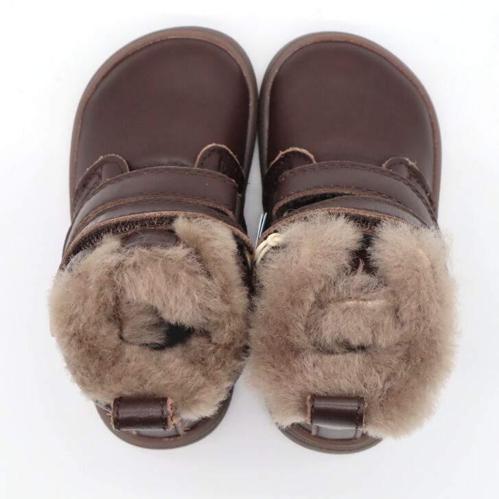 bisgaard barefoot boot EMIL LAMB dark brown 26