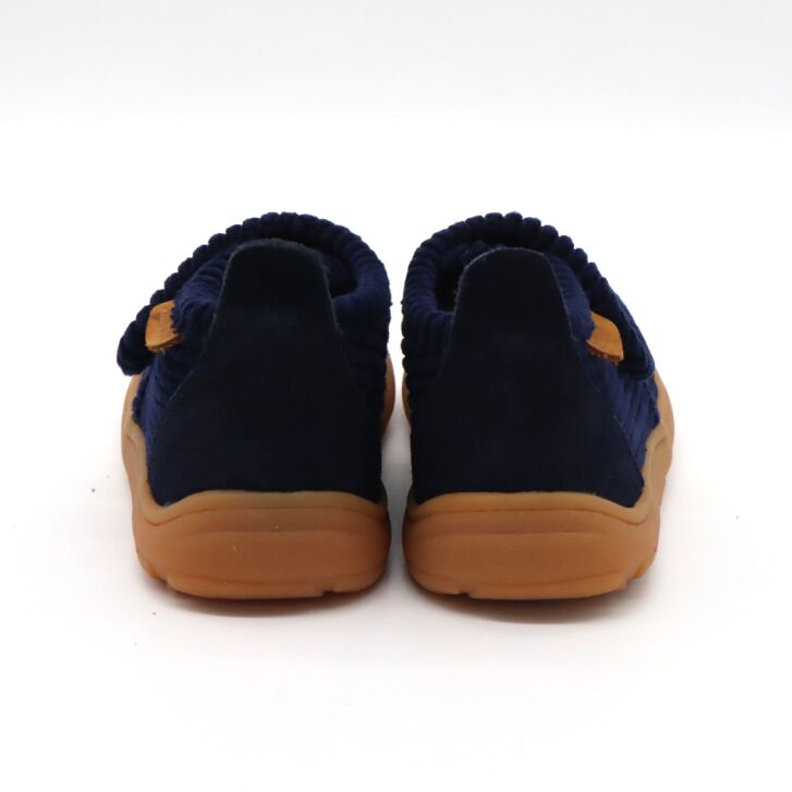 bisgaard barefoot Hausschuh Basic Navy Corduroy 28