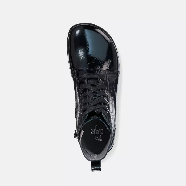 BÄR Barefoot Stiefelette JULIE 2.0 Schwarz Lack