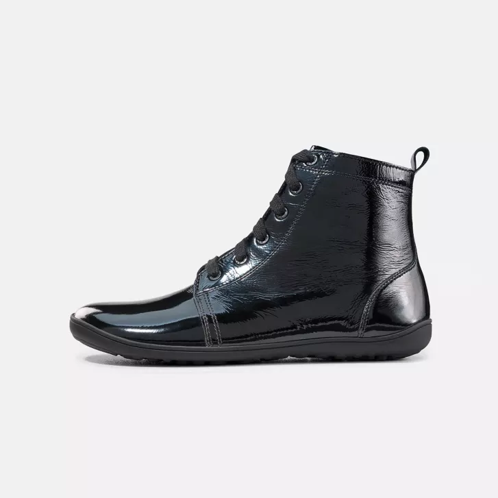 BÄR Barefoot Stiefelette JULIE 2.0 Schwarz Lack
