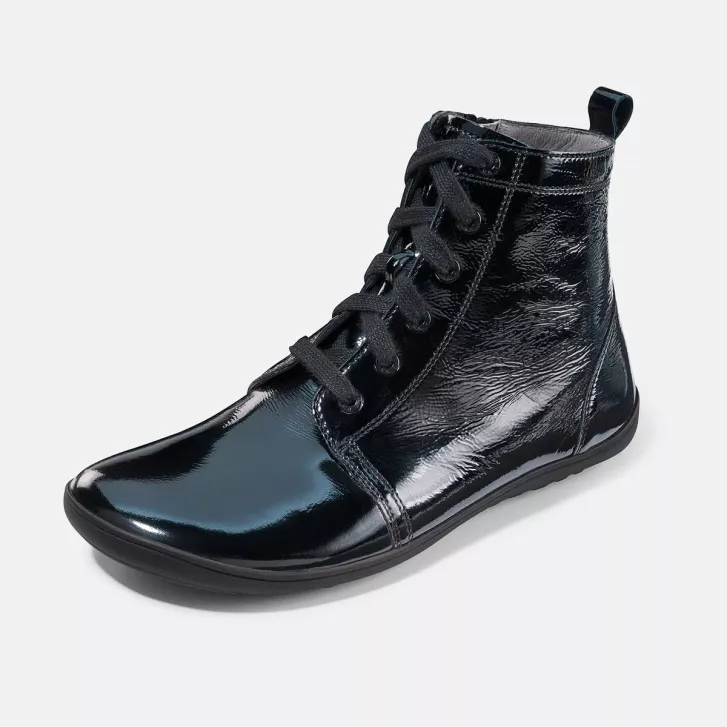 BÄR Barefoot Stiefelette JULIE 2.0 Schwarz Lack
