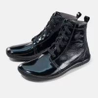 BÄR Barefoot Stiefelette JULIE 2.0 Schwarz Lack