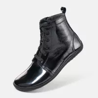 BÄR Barefoot Stiefelette JULIE 2.0 Schwarz Lack