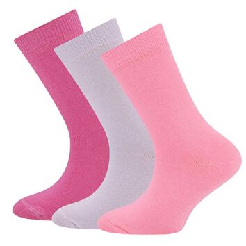 EWERS Socken 3er Pack Uni Himbeer Pink Flieder 19-22