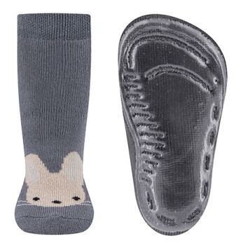 EWERS Stoppersocken SoftStep Hase Stahlgrau 21-22