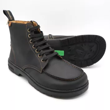 El Naturalista Schnür-Stiefelette Nomada Black