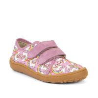 Froddo Barefoot Slippers CANVAS White Pink