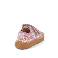 Froddo Barefoot Slippers CANVAS White Pink