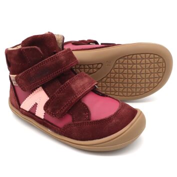 Develab BF Soft Shoe 2Velcro Tex Burgundy 24