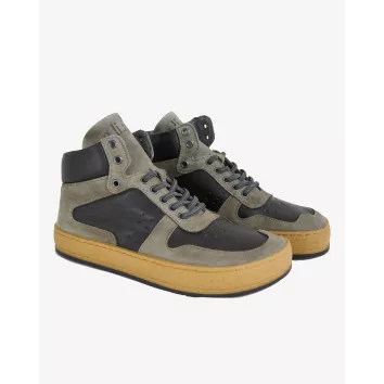 a.li.ás Damen High Top Sneaker AREN Aubergine Grey