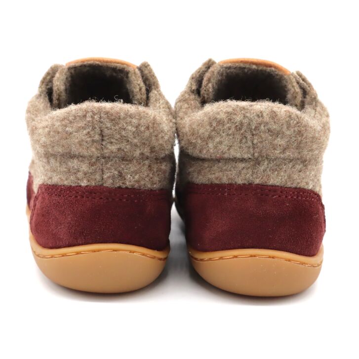 Develab Lauflern Schnürschuh Fleece Burgundy