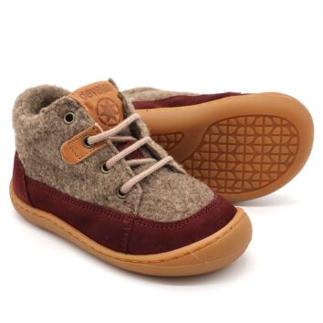 Develab Lauflern Schnürschuh Fleece Burgundy 22