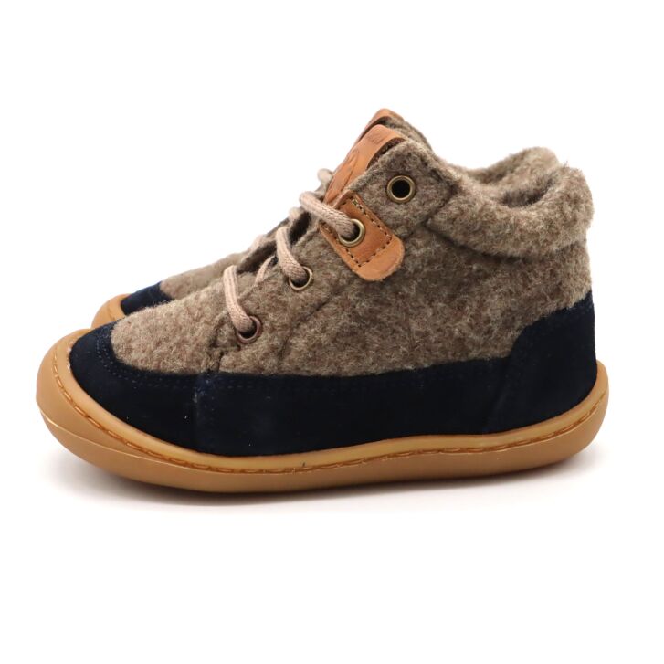 Develab Lauflern Schnürschuh Fleece Blue Combi