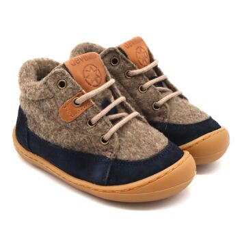 Develab Lauflern Schnürschuh Fleece Blue Combi