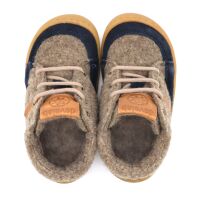 Develab Lauflern Schnürschuh Fleece Blue Combi