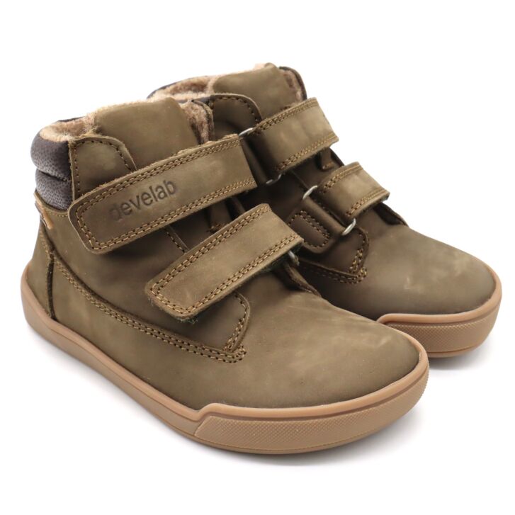 Develab BF Mid Boot 2Velcro WP Kaki Nubuck