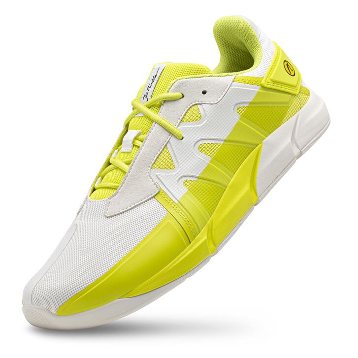 Joe Nimble Gym Addict Damen Gelb Weiß