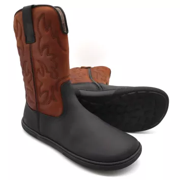 KOEL Cowboy Stiefel FIONA FELT Chocolate
