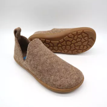 KOEL Damen Hausschuh Slipper Merino Taupe