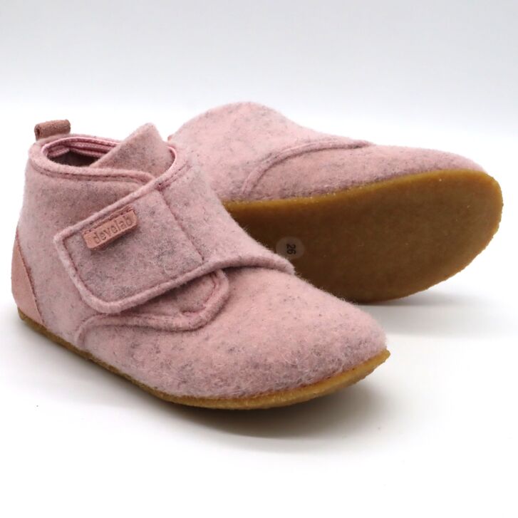 Develab Firststep Hausschuh Velcro Pink
