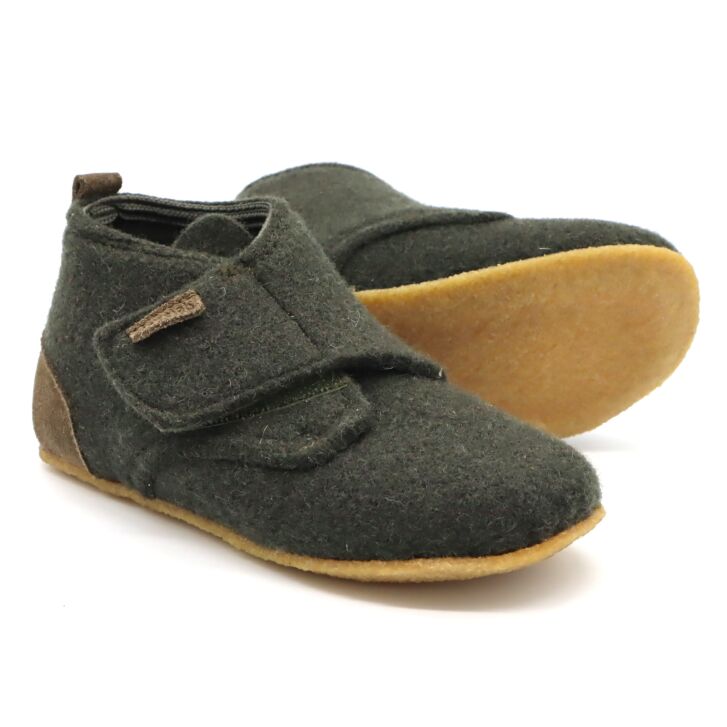 Develab Firststep Hausschuh Velcro Kaki