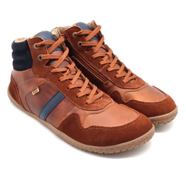 Develab BF Herren Mid Cut Sneaker WR Cognac