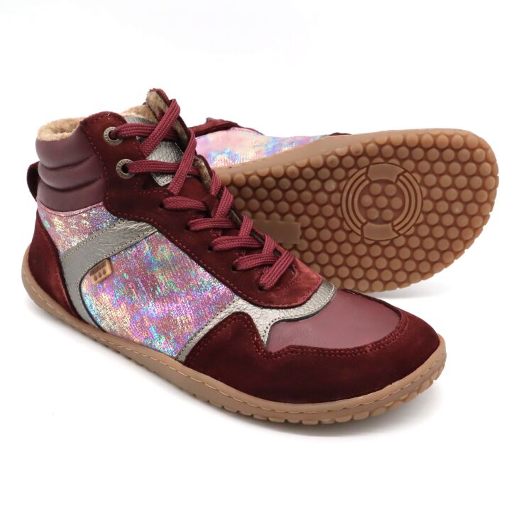 Develab BF Women Mid Cut Sneaker WR Burgundy 38