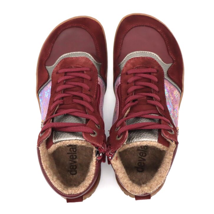 Develab BF Women Mid Cut Sneaker WR Burgundy 38