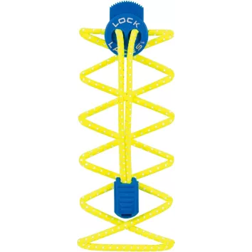 Lock Laces Reflectiv Electric Blue-Safety Yellow
