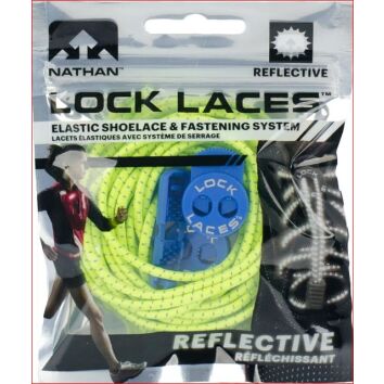 Lock Laces Reflectiv Electric Blue-Safety Yellow