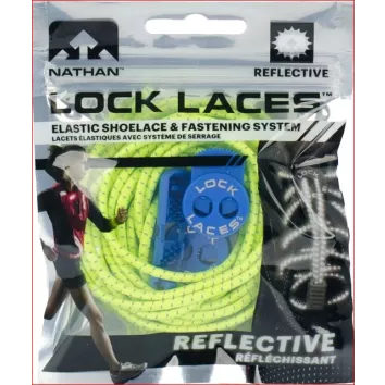 Lock Laces Reflectiv Electric Blue-Safety Yellow
