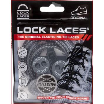 Lock Laces Reflectiv Storm Gray