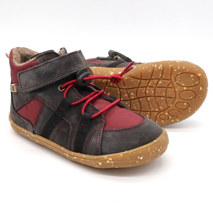 Develab BF Sneaker Lcs+Velcro Tex Burgundy